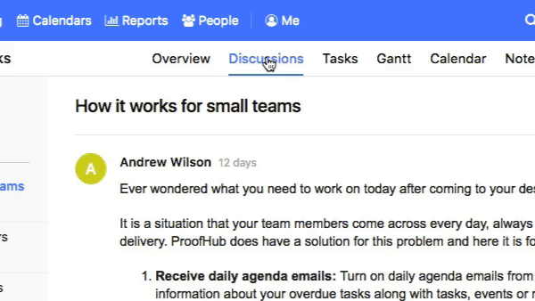 Inline Editing in ProofHub