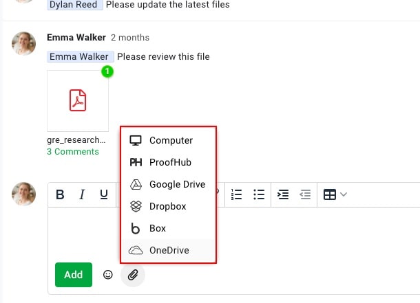 Collaborate with remote teams with online proofing