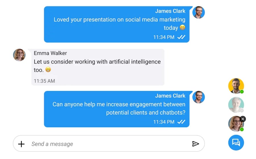 eliminate miscommunication in your team with groups and chat discussions