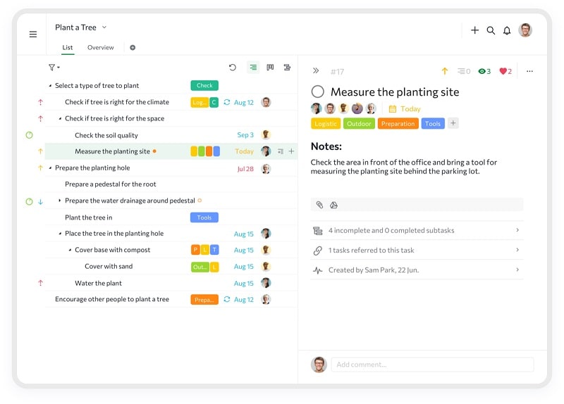 Quire project management tool