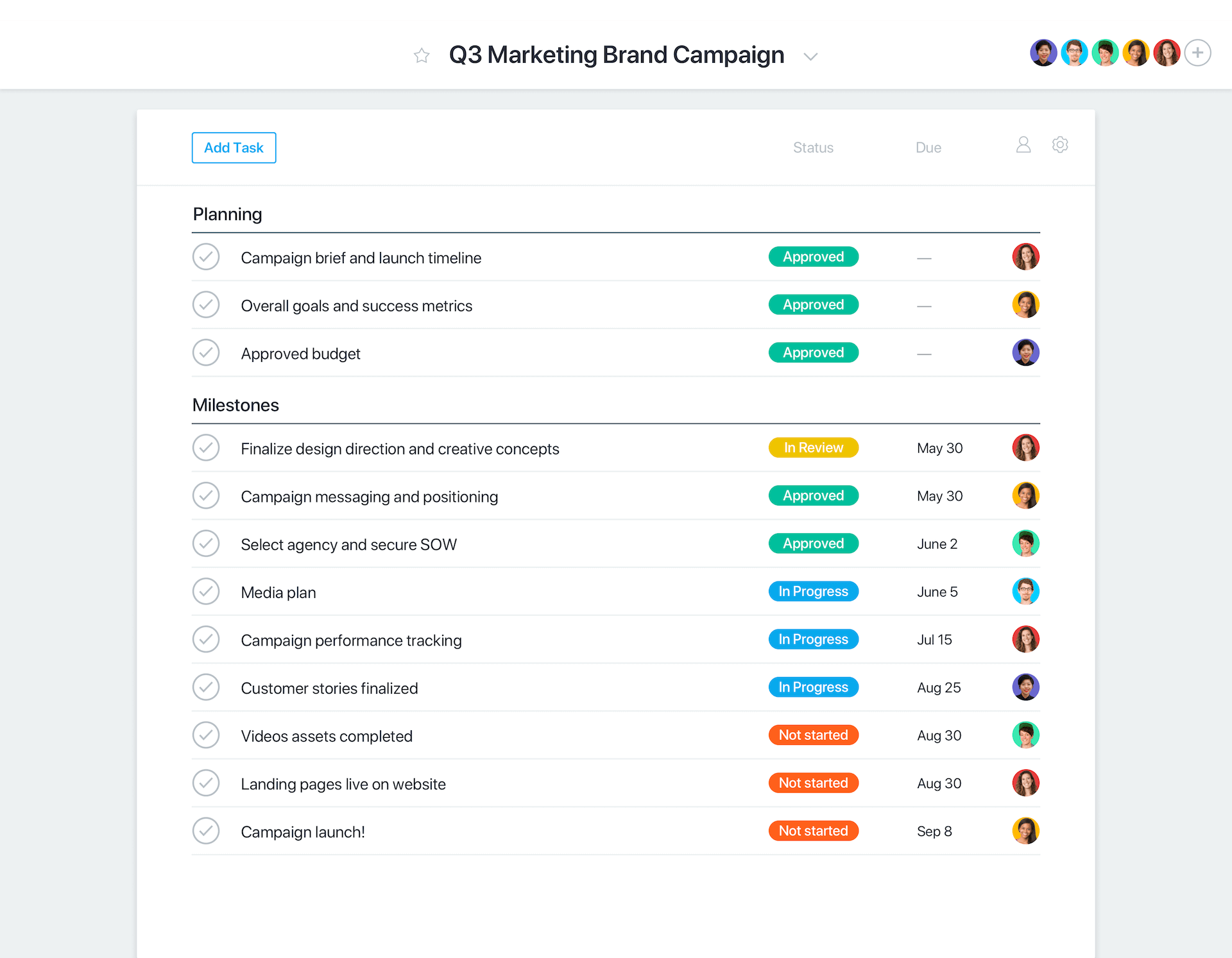 Organize your work Asana - Task management software