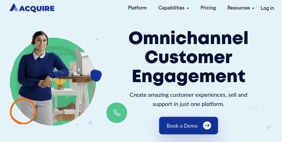 Acquire customer support online collaboration software