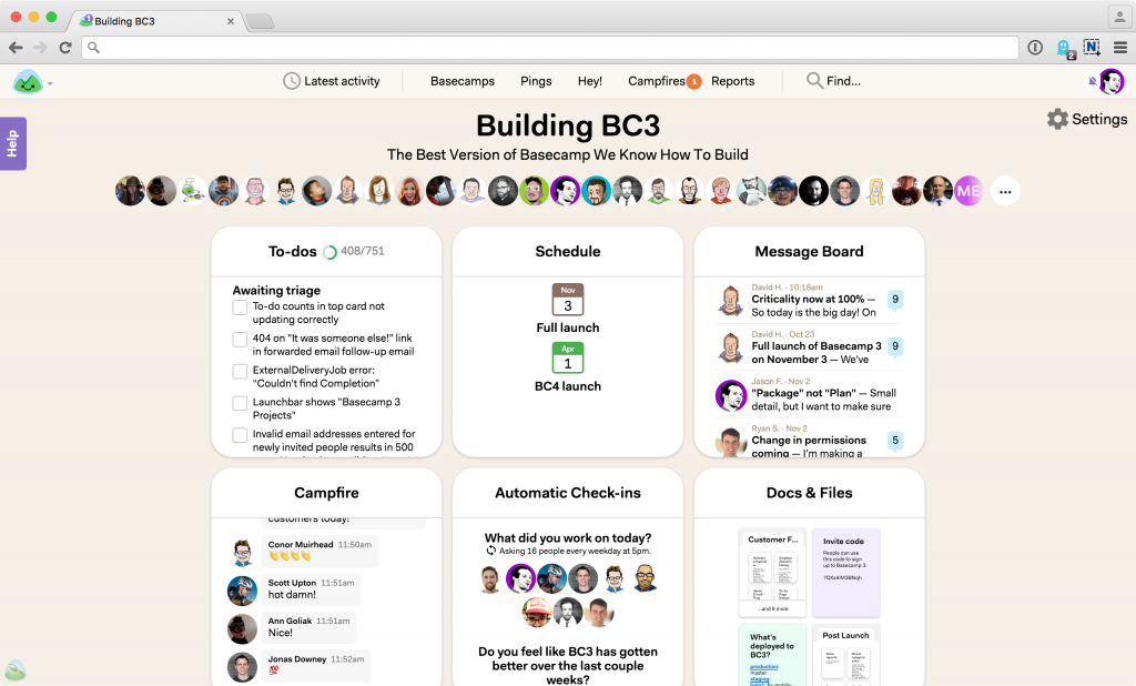 Basecamp as best project management software