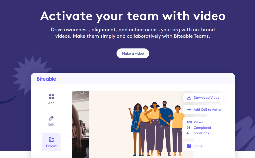 Biteable is a cloud-based video creation