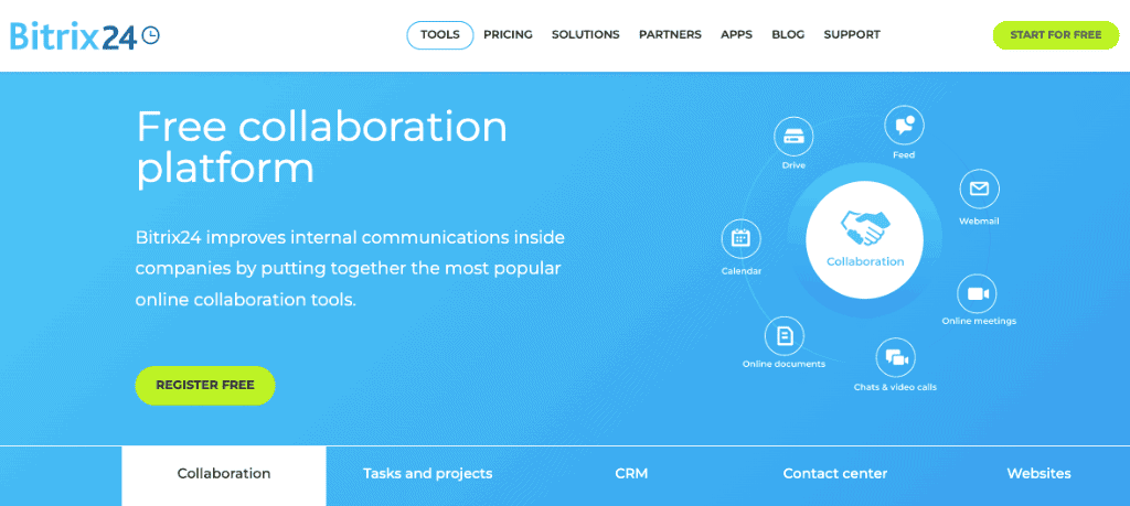 Bitrix24 is a client management software