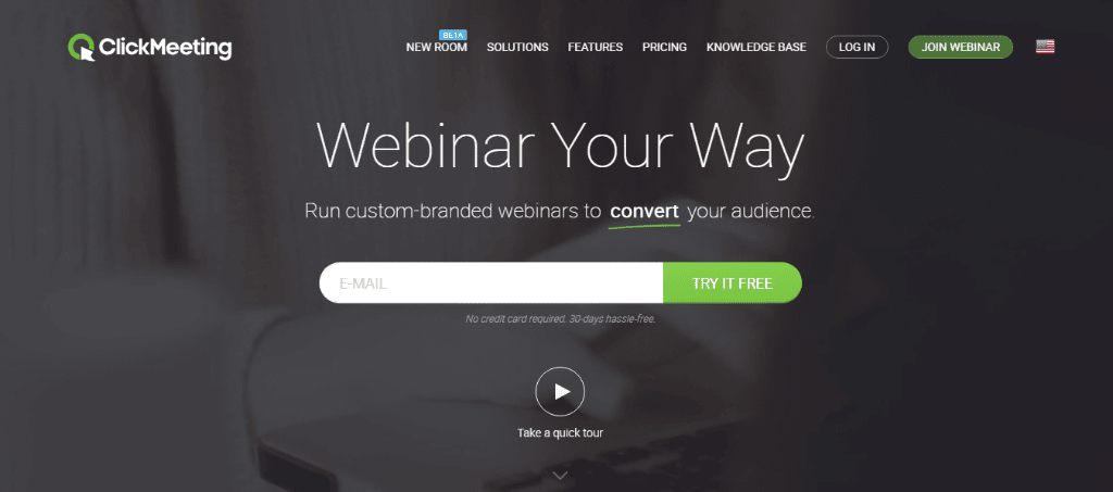 ClickMeeting online video collaboration tool
