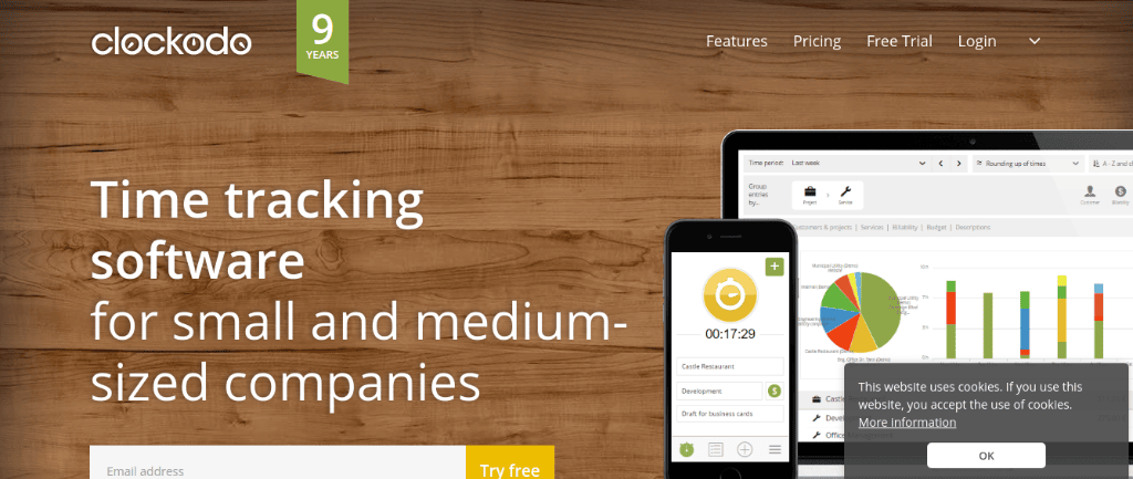 clockodo online time tracking collaboration software
