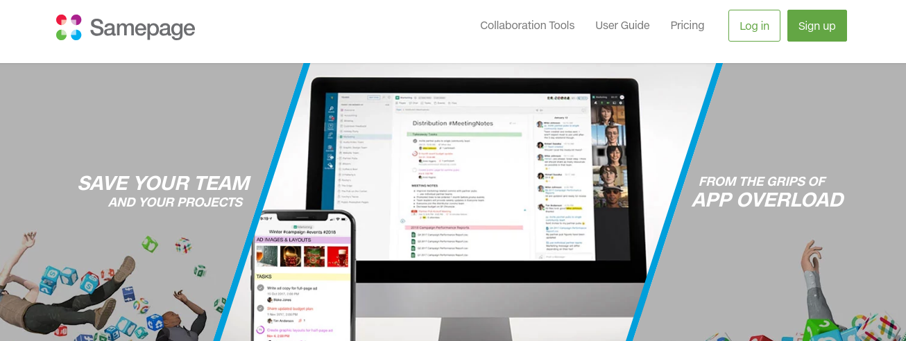 samepage - Free Slack alternatives 2019