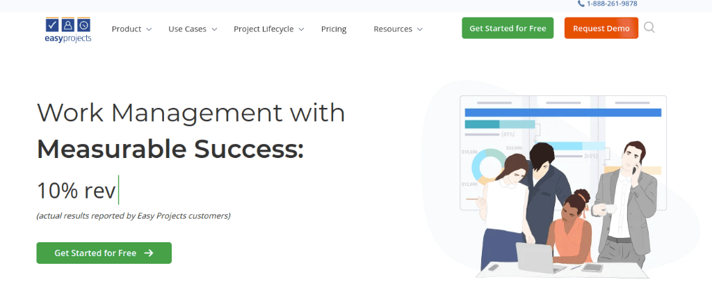 Easy Projects online gantt chart tool