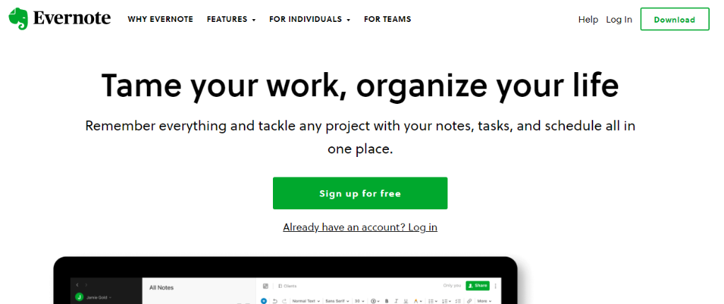 Evernote as a Note-taking Apps