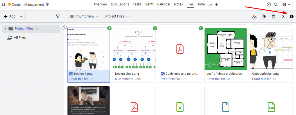 File Attachments in ProofHub