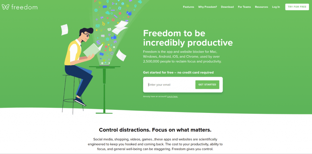 Freedom as Focusing apps