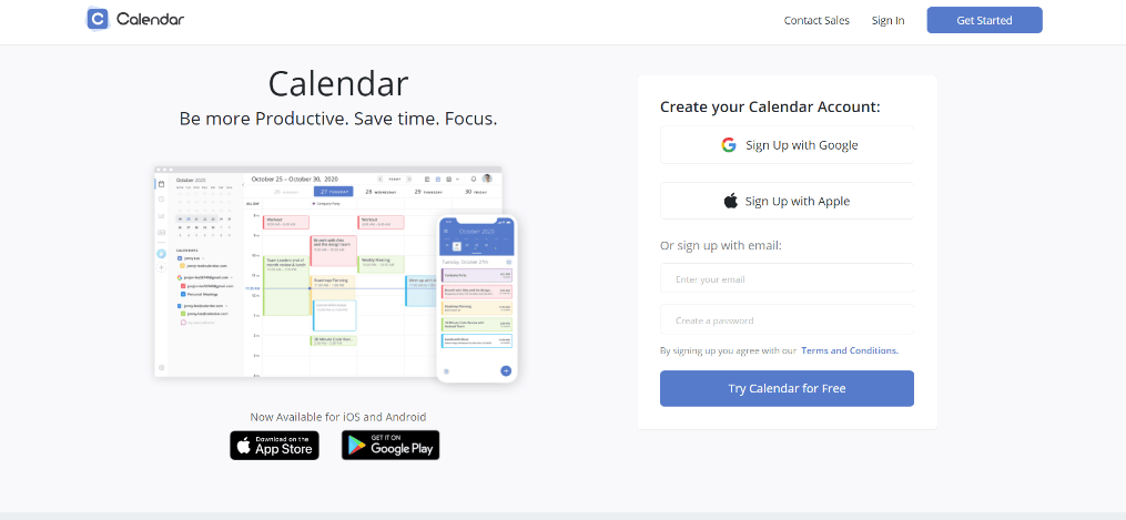 Google Calendar time management software