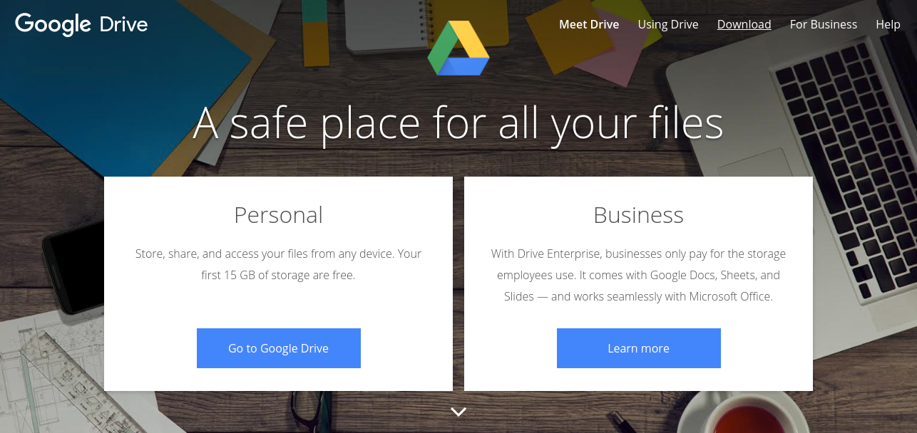 Google Drive as productivity app