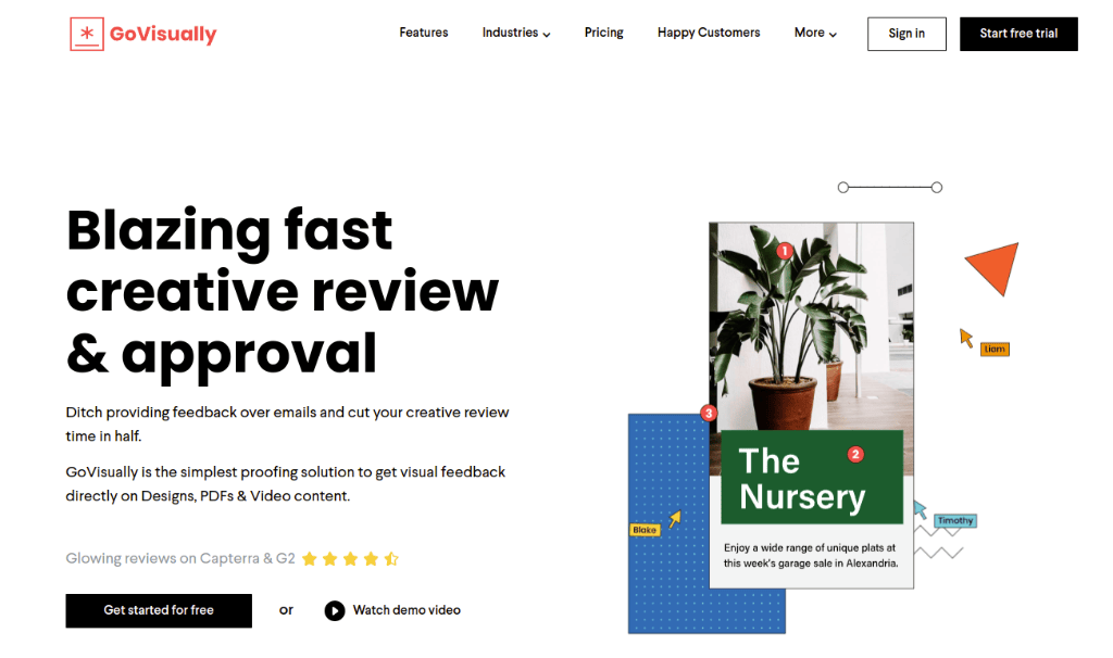 GoVisually is one of the leading online proofing tools and software