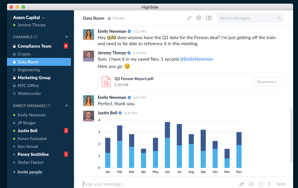 highside - slack project management alternatives