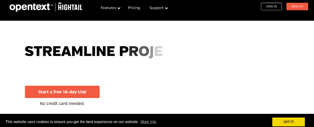 Hightail for online file sharing and creative collaborative feature