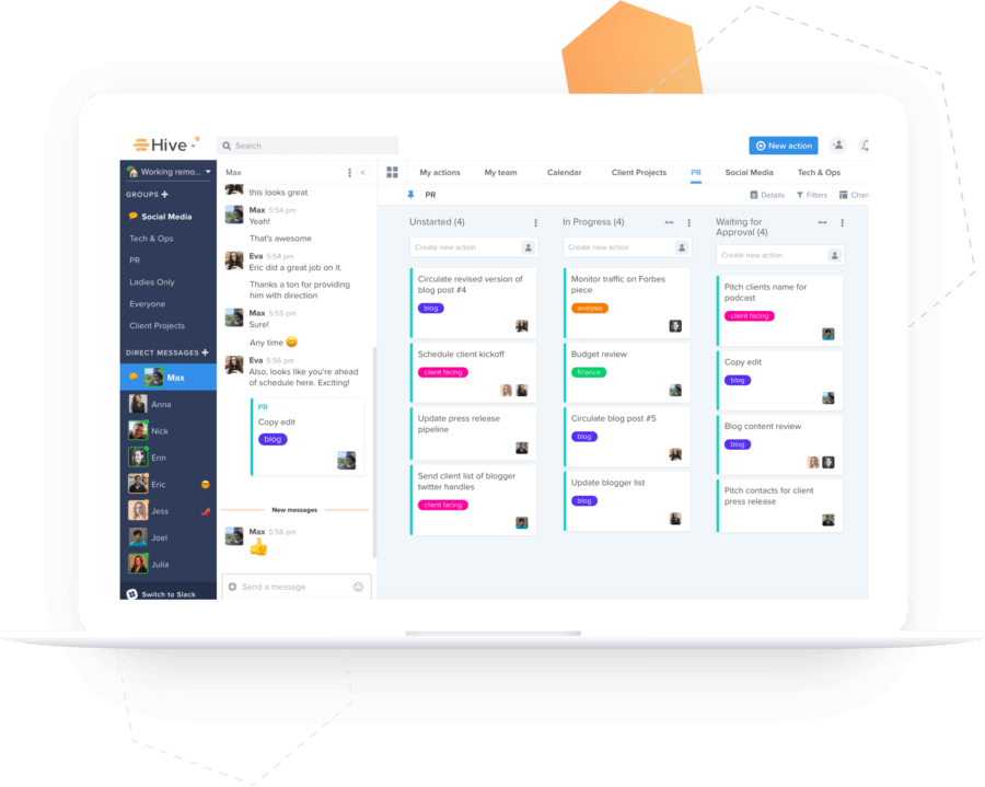 Hive - Slack project management alternatives 