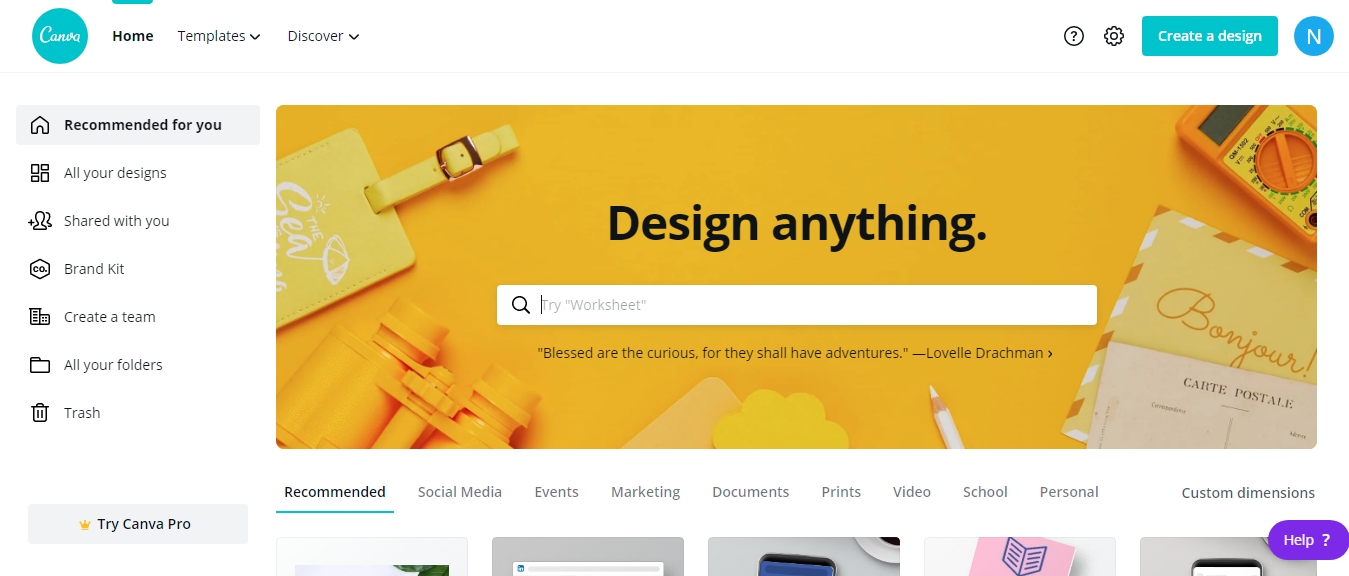 Canva - tool for marketing teams to create visual content