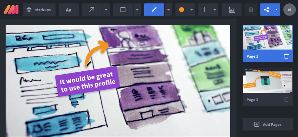 One of the most popular and widely used proofing tools - Markup Hero