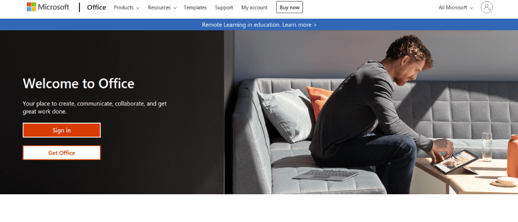 Microsoft Office online document collaboration tool for small and large businesses