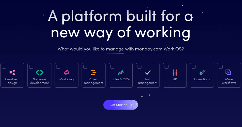 Monday as a alternative to google sheet
