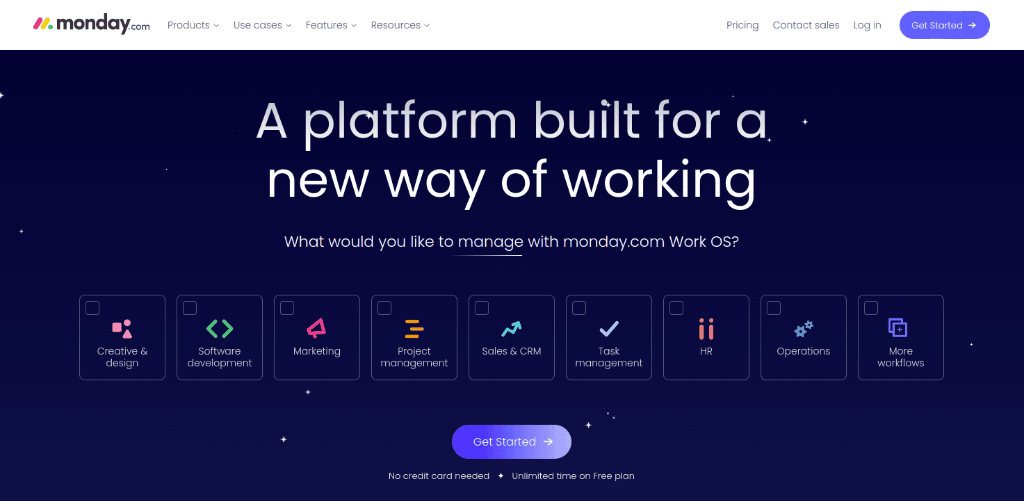 Monday as a alternative to Microsoft Project management software