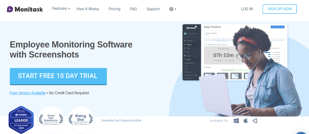 Monitask online time management tool