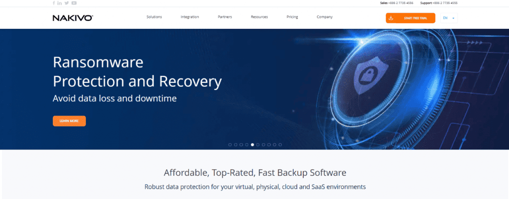 VMware backup from NAKIVO