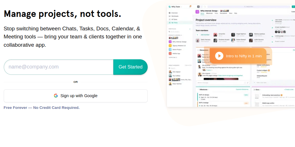 niftypm as todo list app