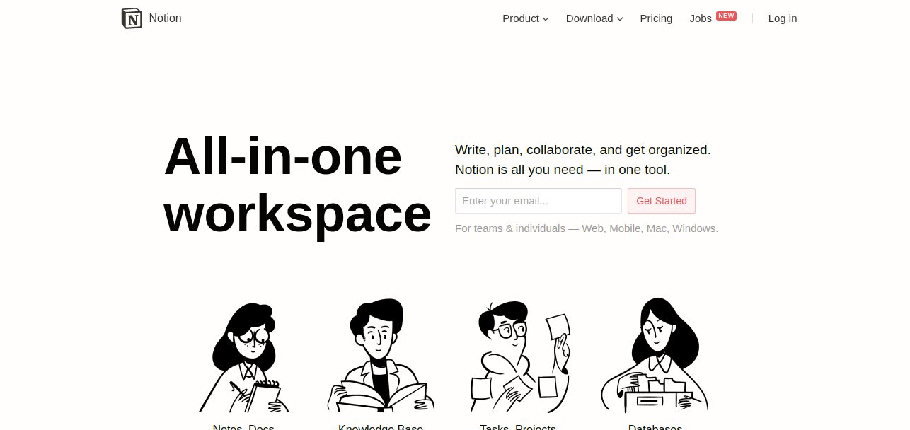 Notion as note taking app