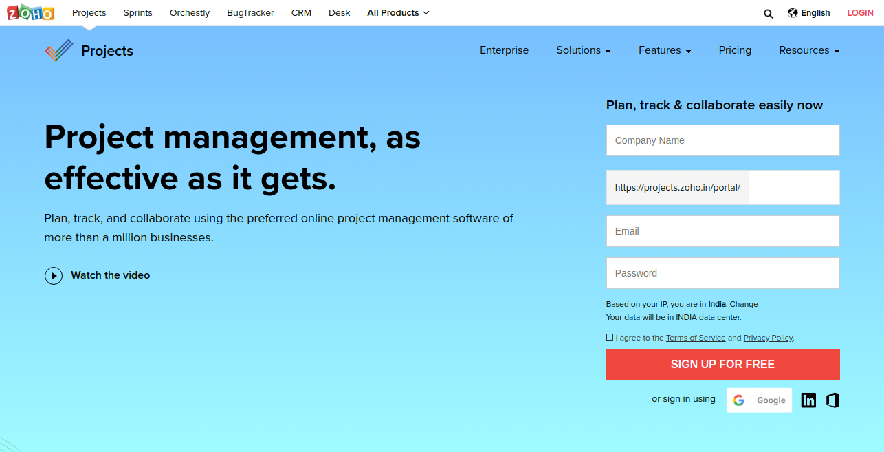 Best alternative to teamgantt is Zoho Projects