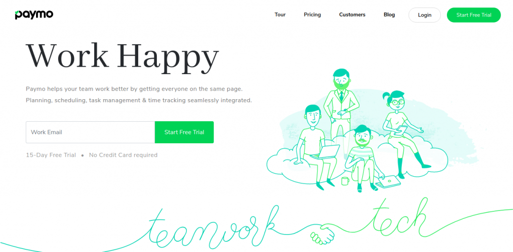 project management tool for teams - Paymo