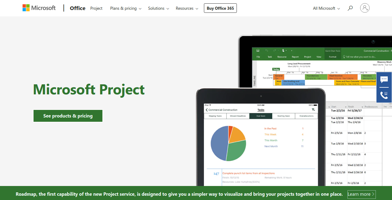 Microsoft Project as teamgantt competitors
