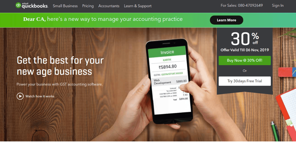 QuickBooks as productivity app