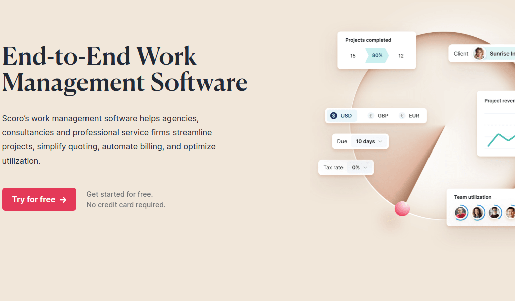 Scoro: software like microsoft project