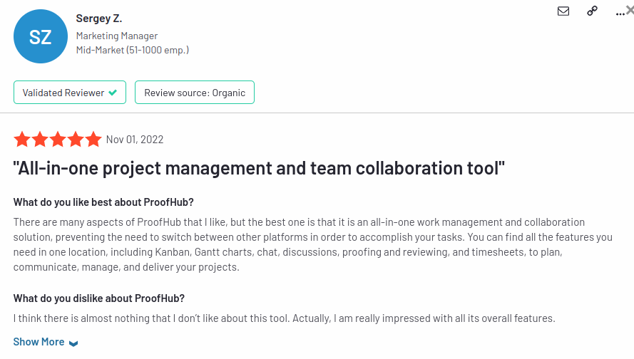 ProofHub G2