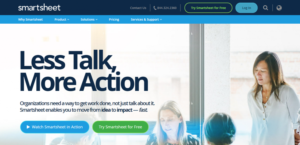 Smartsheet as pm tool