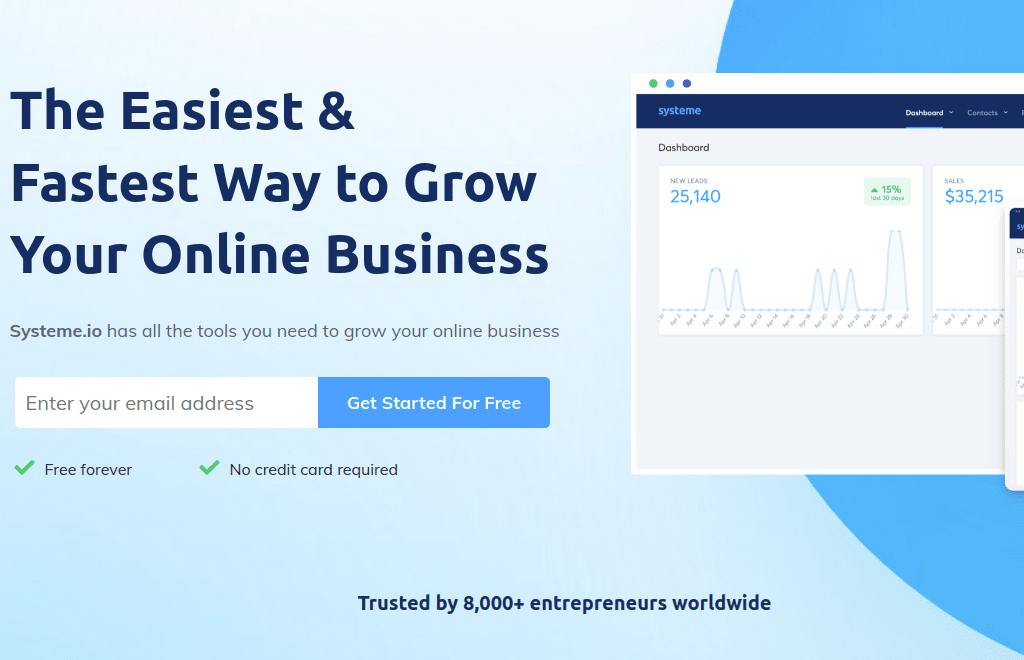 systeme.io as email marketing tool