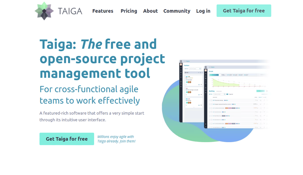 Taiga: trello alternative