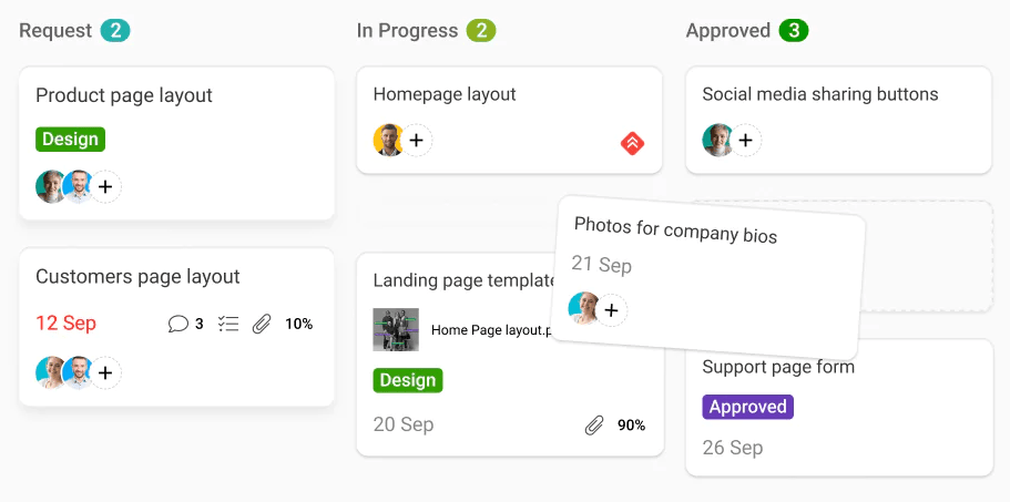 improve workflow efficiency with task drag and drop