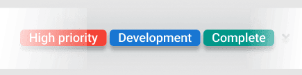 Task labels to identify important