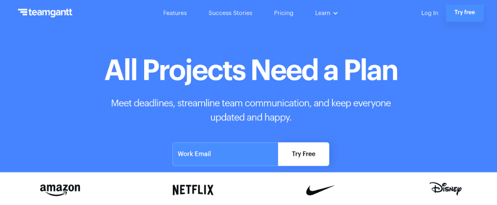 TeamGantt Online Gantt Chart Software