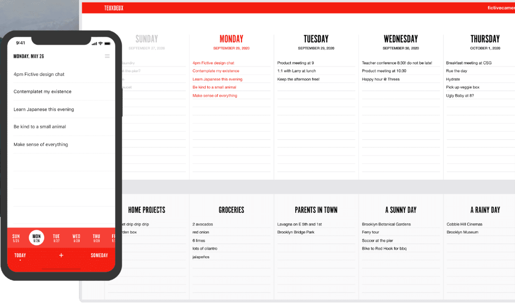 TeuxDeux: todo list app