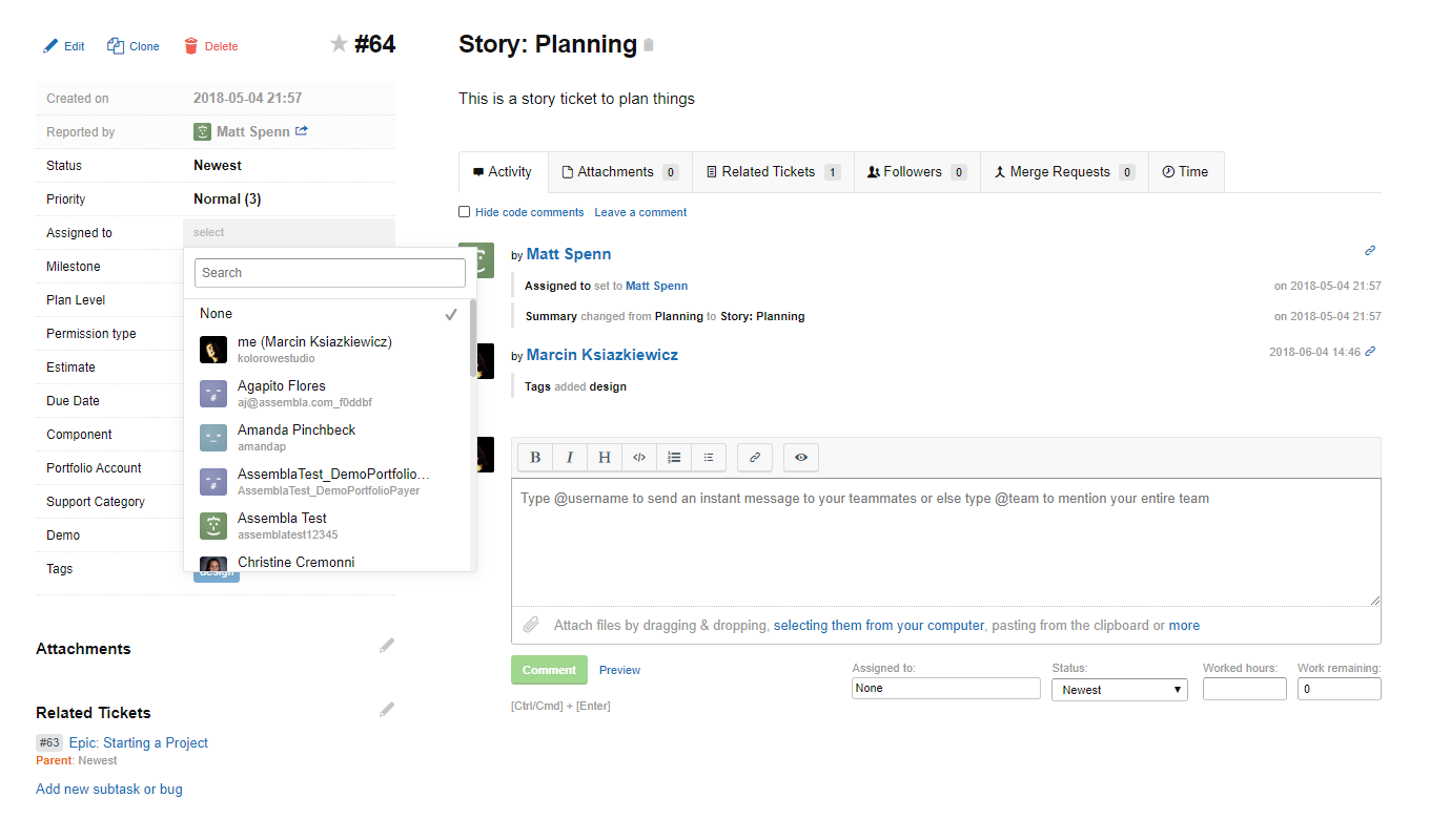 Assembla as jira alternative