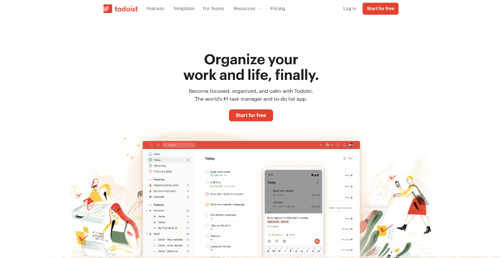 Todoist as a Monday alternative