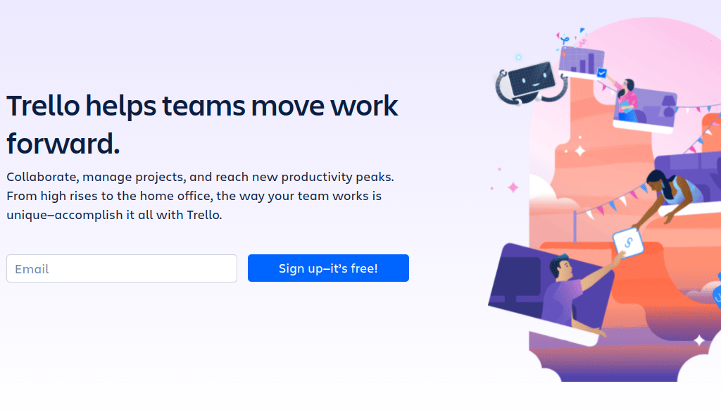 Trello is a popular work management platform for organizing, planning, and sharing