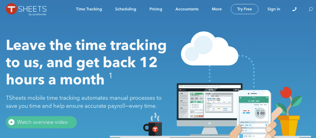 TSheets online time management tool