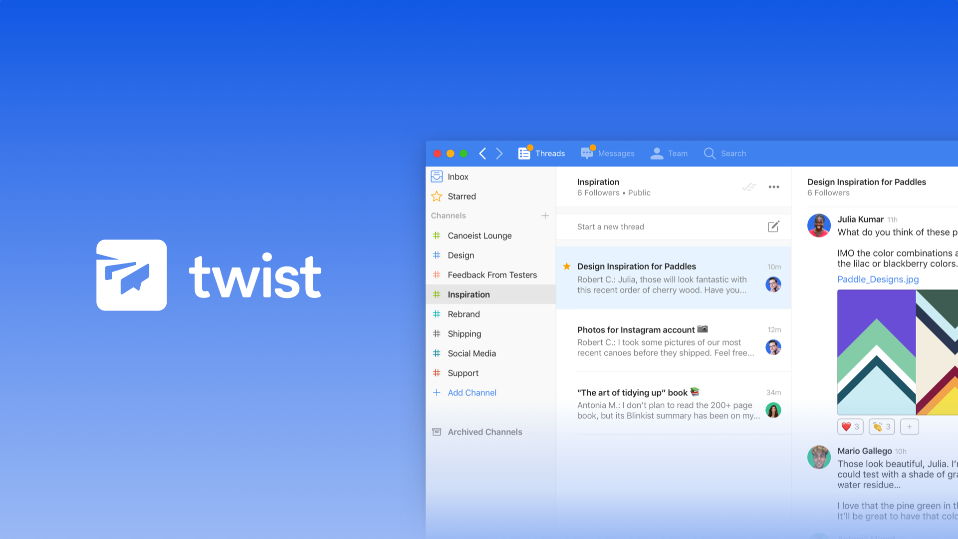 Twist - Best slack substitutes for collaboration 