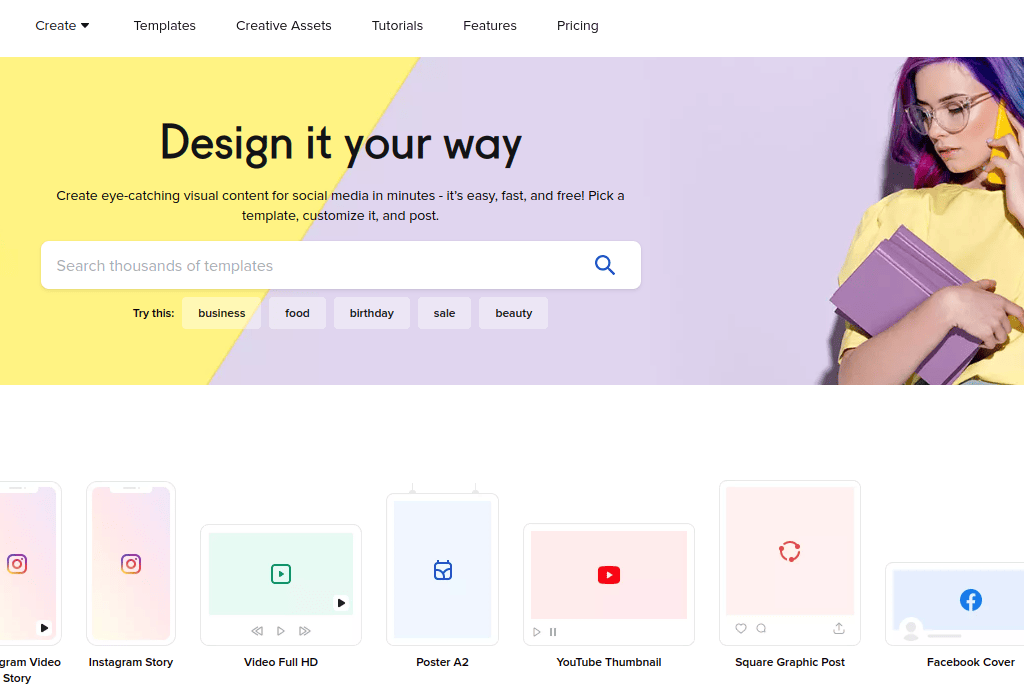 vistacreate as design tool